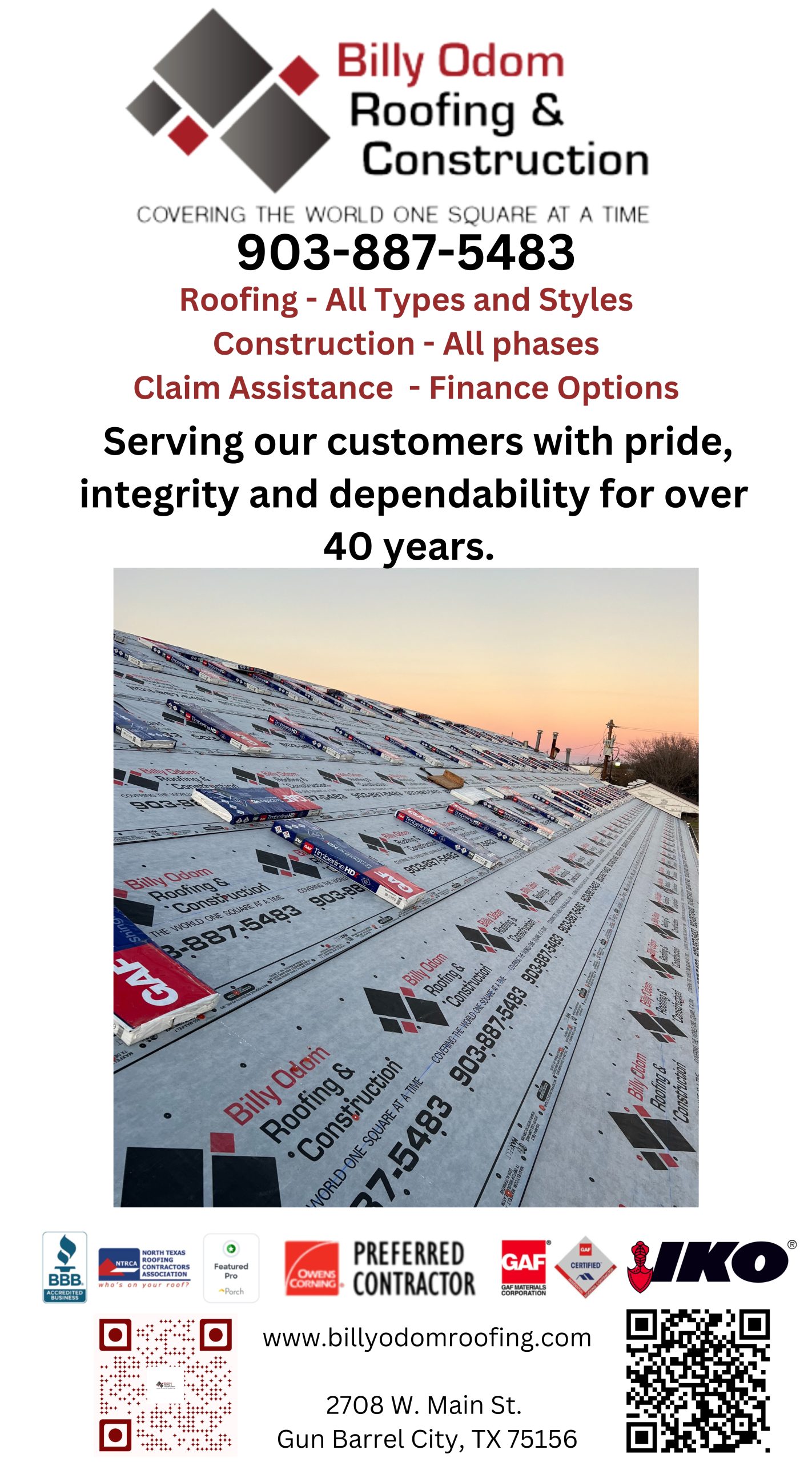 Billy Odom Roofing & Construction