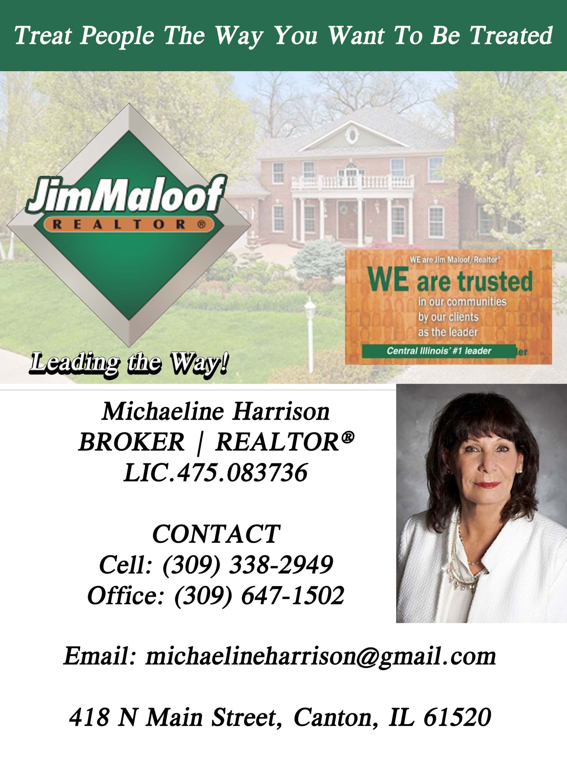 Michaeline Harrison Broker-Jim Maloof Realtor