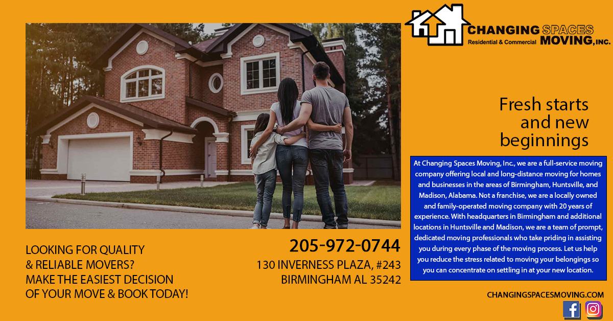 Changing Spaces Moving Inc.