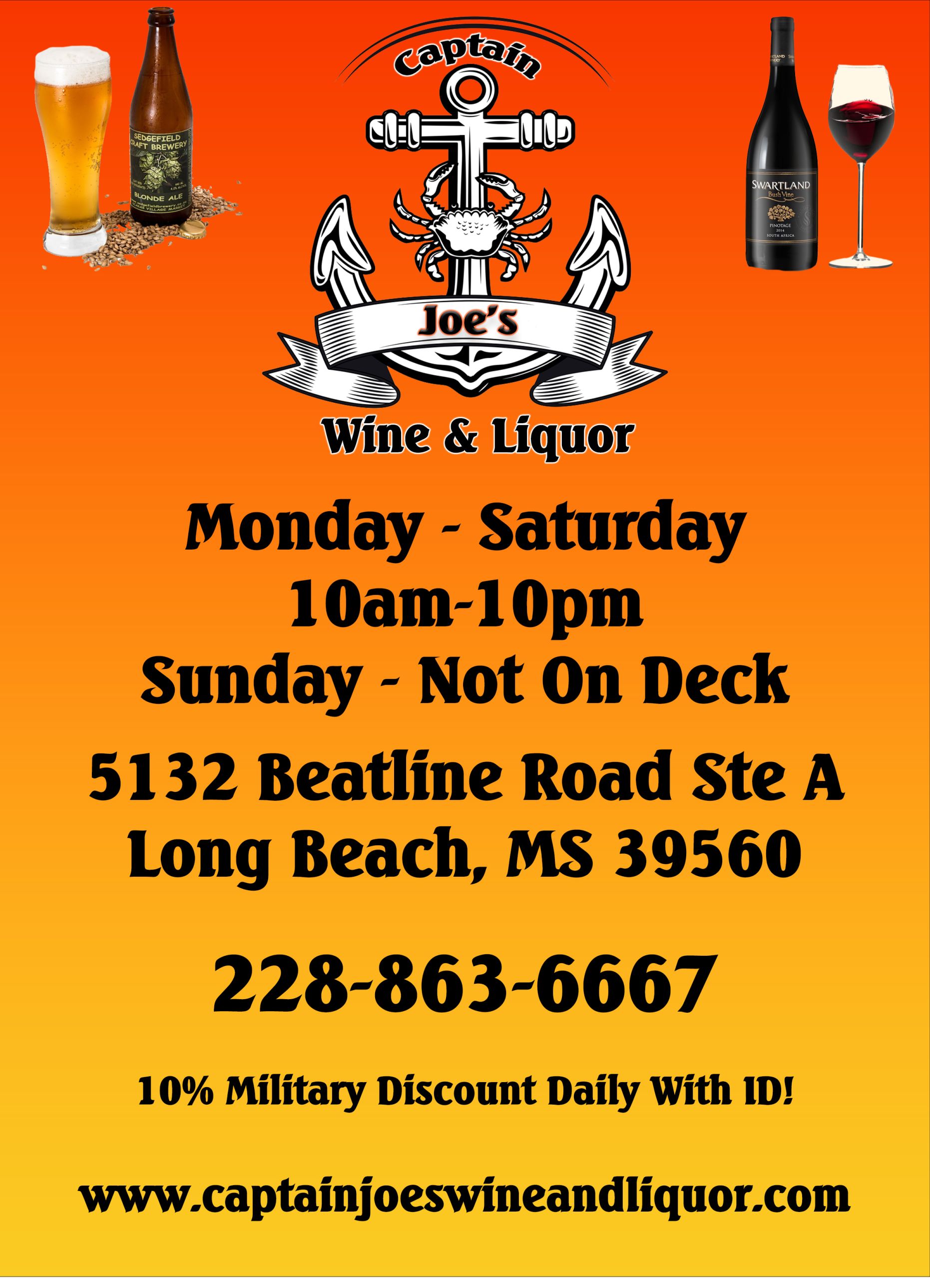 Captain Joe’s Wine and Liquor