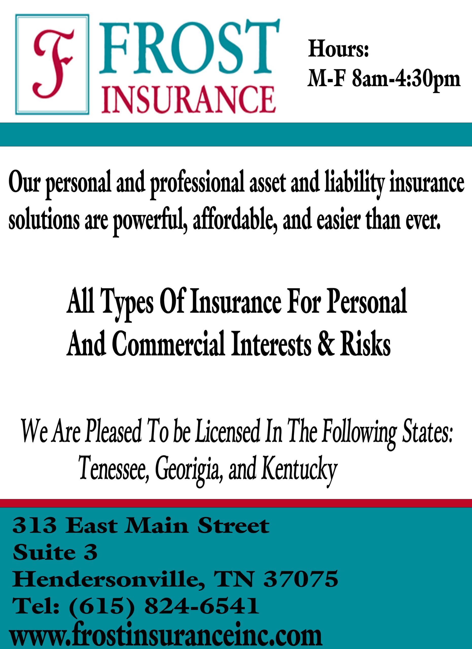 Frost Insurance