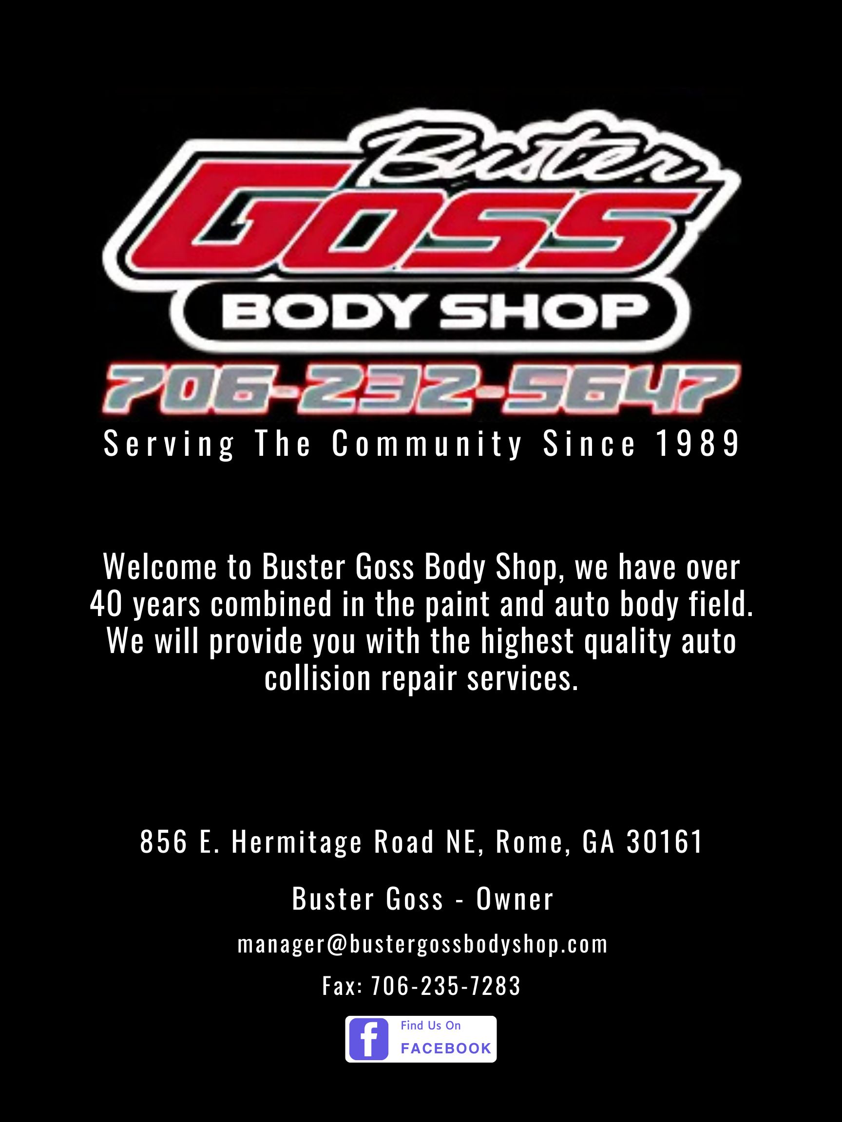 Buster Goss body shop