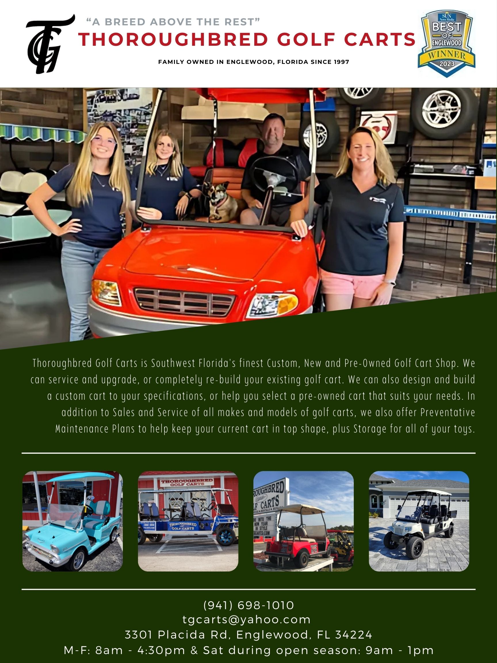 Thoroughbred Golf Carts