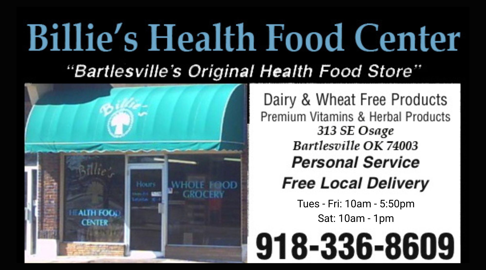 Billie’s Health Food Center