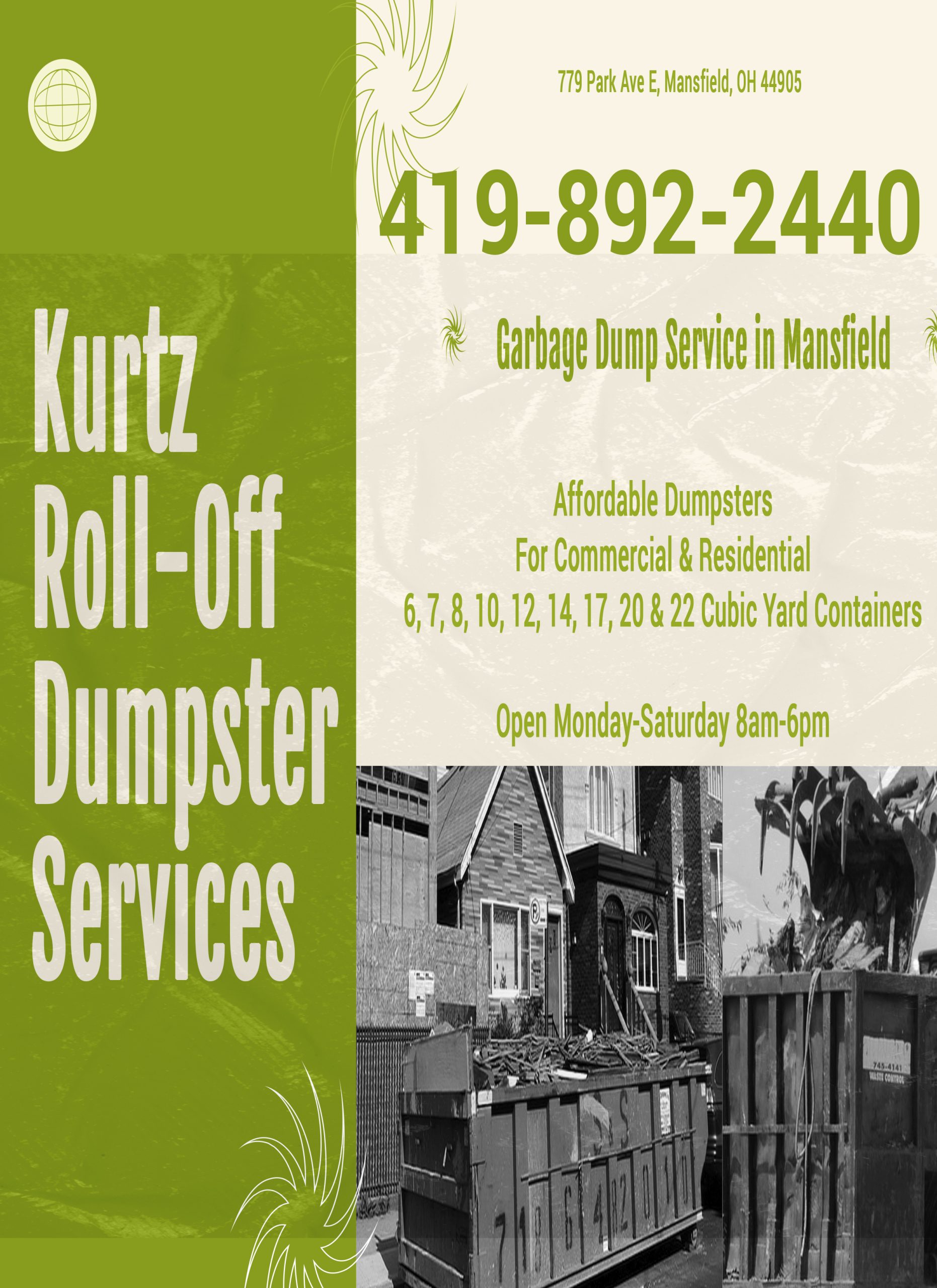 Kurtz Roll-Off Dumpster