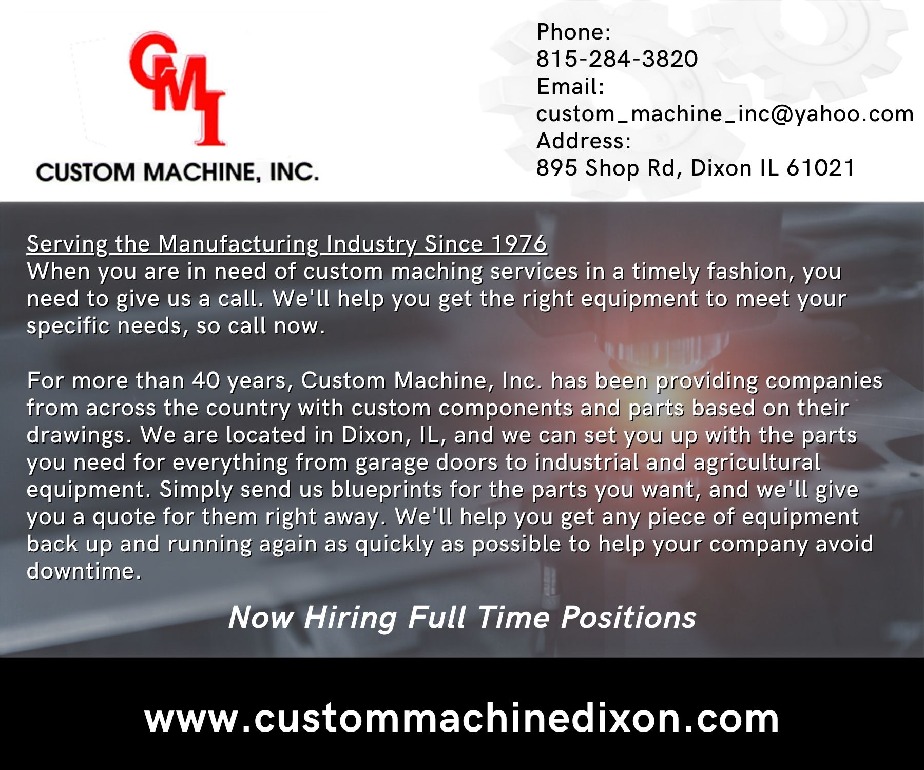CMI Custom Machine